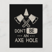 Sarcastic Ax Thrower Humor Woodworking Lumberjack Briefkaart (Voorkant)