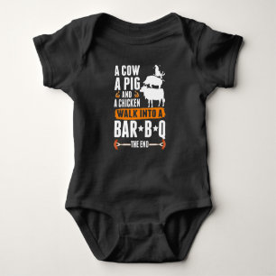 Sarcastic Barbecue Humor Meat Lover Grilling Funny Romper