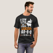 Sarcastic Barbecue Humor Meat Lover Grilling Funny T-shirt (Voorkant volledig)