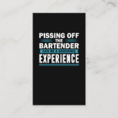 Sarcastic Bartender Alcohol Mixer Barkeeper Jokes Visitekaartje (Voorkant)
