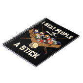 Sarcastic Billiard 8 Ball Humor Pool Notitieboek (Linkerzijde)