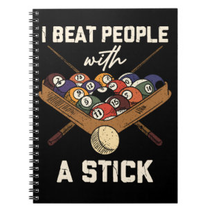 Sarcastic Billiard 8 Ball Humor Pool Notitieboek