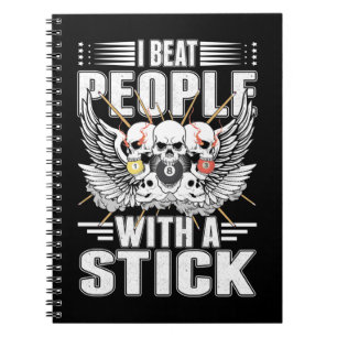 Sarcastic Billiard Snooker Cue Sportpoolspeler Notitieboek