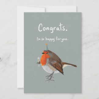 Sarcastic Bird feliciteert Kaart