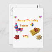 Sarcastic Birthday Greeting Briefkaart (Voorkant / Achterkant)