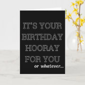 Sarcastic Birthday Greeting Kaart (Gele Bloem)