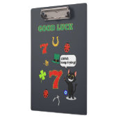 Sarcastic black cat &Lucky charms Klembord (Links)