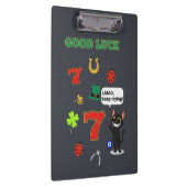 Sarcastic black cat &Lucky charms Klembord (Rechts)