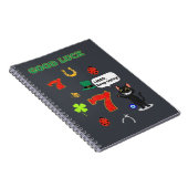 Sarcastic black cat &Lucky charms Notitieboek (Rechterzijde)