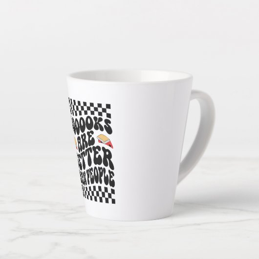 Sarcastic Book Lover "Books Are Better Than People Latte Mok (Rechterhoek)