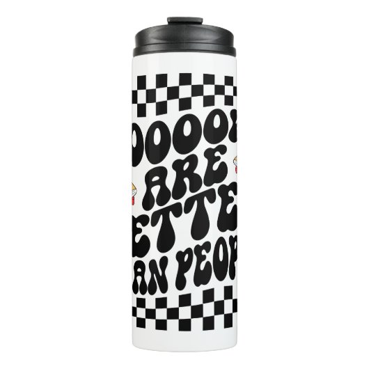 Sarcastic Book Lover "Books Are Better Than People Thermosbeker (Voorkant)