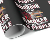 Sarcastic Bourbon en BBQ Lover Funny Barbecue Cadeaupapier (Rol Hoek)
