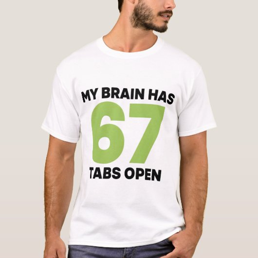 Sarcastic Busy Mind Saying Multitasking Chaos T-shirt (Voorkant)