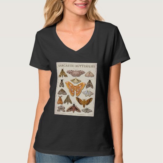 Sarcastic Butterfly Moth Catalog T-shirt (Voorkant)