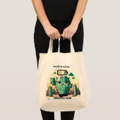 Sarcastic Cactus with Low Battery Tote Bag (Voorkant (product))