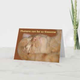 Sarcastic Cat Valentijnsdag Card Feestdagen Kaart
