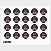 Sarcastic Chihuahua Zero Chills All Bite Meme Ronde Sticker (Vel)