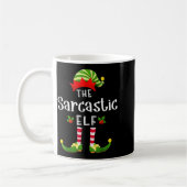 Sarcastic Christmas Elf Matching Pajama X-mas Part Koffiemok (Links)