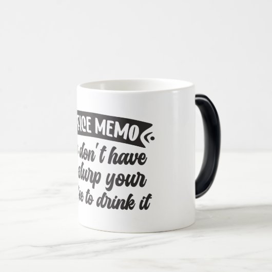 Sarcastic Coffee Quotes Magische Mok (Voorkant rechts)