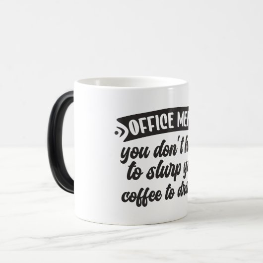 Sarcastic Coffee Quotes Magische Mok (Voorkant links)