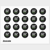 Sarcastic Commentaar Loading gelieve te wachten Fu Ronde Sticker (Vel)