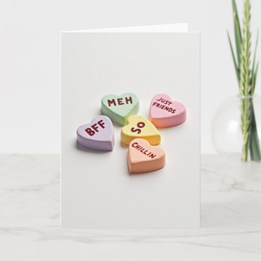 Sarcastic Conversation Hearts Card Kaart (Voorkant)