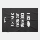 Sarcastic Cooking Gifts Chefs Cooks Personalized Theedoek (Horizontaal)