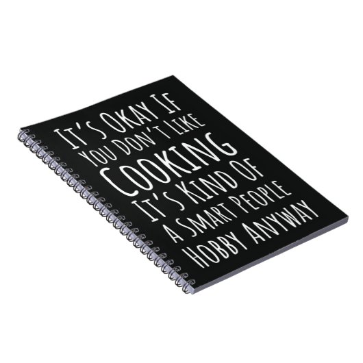 Sarcastic Cooking Gifts Meme Quote Saying Joke Notitieboek (Rechterzijde)