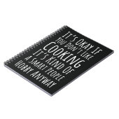 Sarcastic Cooking Gifts Meme Quote Saying Joke Notitieboek (Linkerzijde)