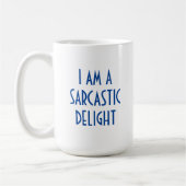Sarcastic Delight Funny Koffiemok (Links)