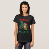 Sarcastic Dog Christmas Srit Ting Jingle Bells Hum T-shirt (Voorkant volledig)