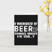 Sarcastic Drinking Funny Beer Day Drinking Beer Qu Kaart (Gele Bloem)