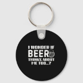 Sarcastic Drinking Funny Beer Day Drinking Beer Qu Sleutelhanger (Voorkant)