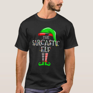 Sarcastic Elf Family Matching Kerstgroep Paja T-shirt