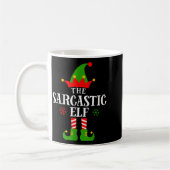 Sarcastic Elf Funny Matching Family Group Christma Koffiemok (Links)