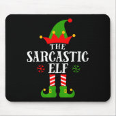 Sarcastic Elf Funny Matching Family Group Christma Muismat (Voorkant)