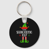 Sarcastic Elf Funny Matching Family Group Christma Sleutelhanger (Voorkant)