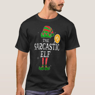 Sarcastic Elf Group Matching Family KerstHoli T-shirt