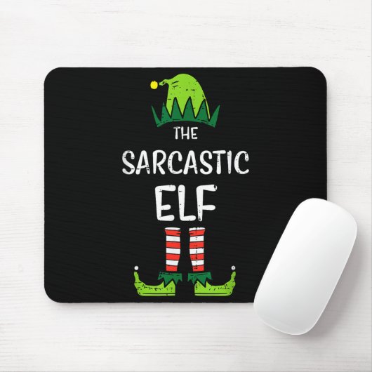 Sarcastic Elf Xmas Matching Christmas For Family M Muismat (Met muis)