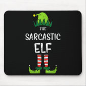 Sarcastic Elf Xmas Matching Christmas For Family M Muismat (Voorkant)