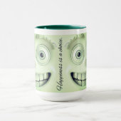 Sarcastic Face 3D Mok Wrap – Geluk is een Keuze (Midden)