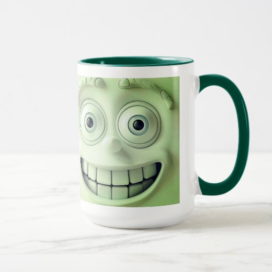 Sarcastic Face 3D Mug Wrap – Happiness is a Choice Mok (Rechts)