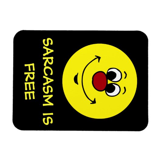 Sarcastic Face Grumpey Magneet (Horizontaal)