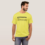 Sarcastic Financial Analyst Definition Tee T-shirt (Voorkant volledig)