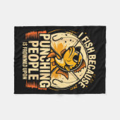 Sarcastic Fishing Lover Funny Dark Humor Men Dad C Fleece Deken (Voorkant (Horizontaal))