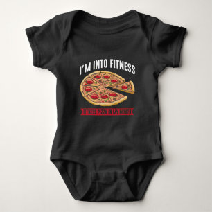 Sarcastic Fitness Pizza Workout Gym Funny Foodie Romper