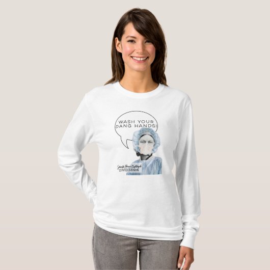 Sarcastic Florence Nightingale COVID edition shirt (Voorkant volledig)