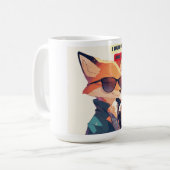 Sarcastic Fox Coffee Mok – Koffie & Attitude (Voorkant links)