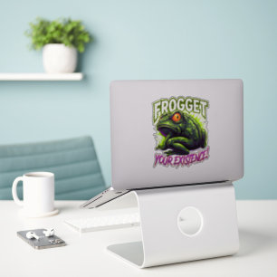 Sarcastic Frog Vergeet Je Bestaan Grappige Meme Sticker