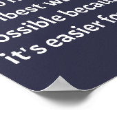 Sarcastic Funny Dumb Humor Poster (Hoek)